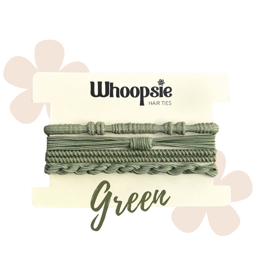 Boho Hair Tie Bracelets | Army Green
