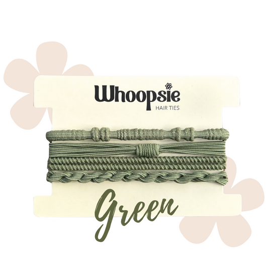 Boho Hair Tie Bracelets | Army Green