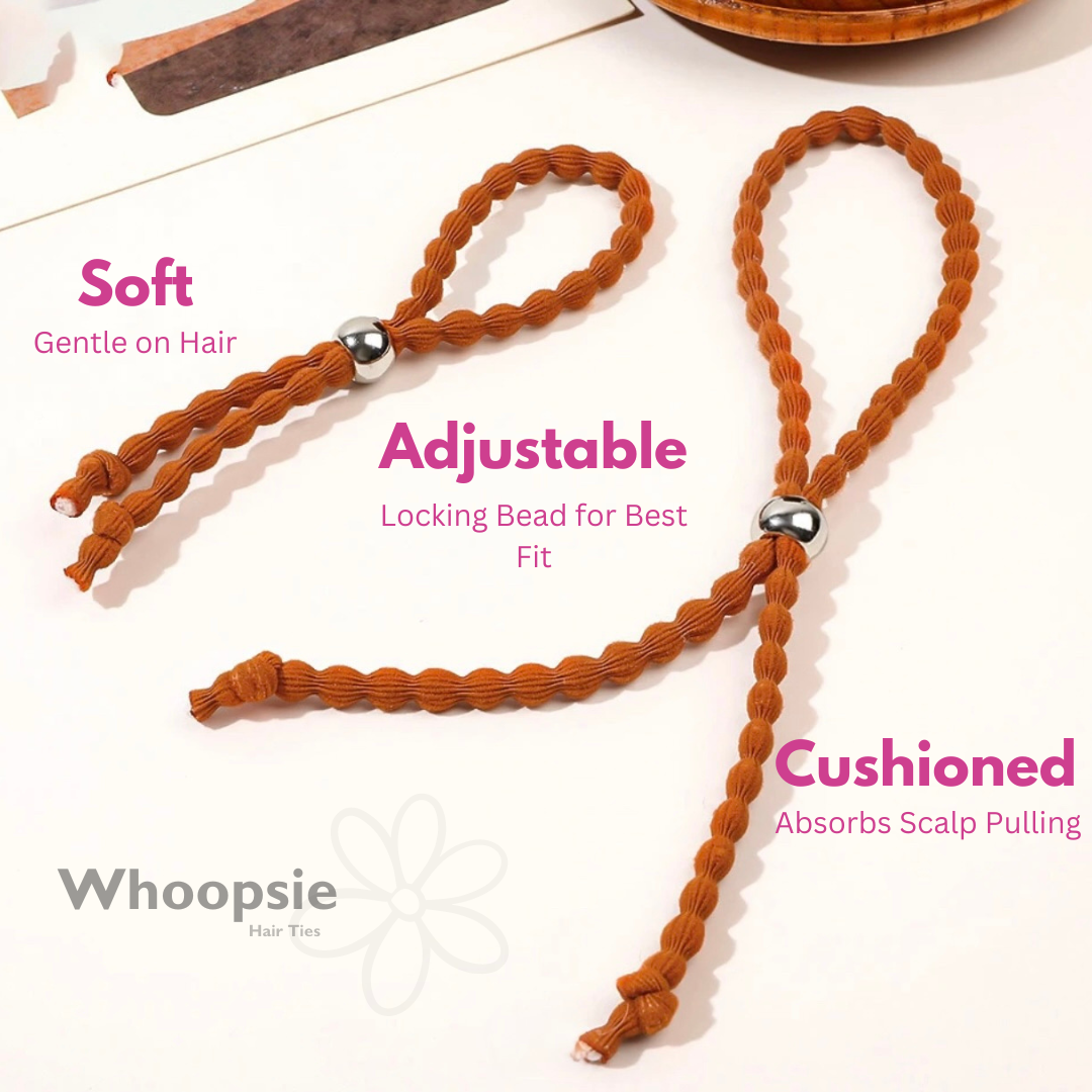Adjustable Cushioned Hair Tie & Headband Duo | Keeping It Peachy