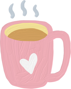 Handdrawn Painterly Cute Objects Mug